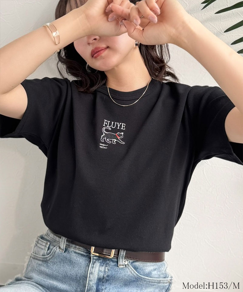 【 クラシカルエルフ classical elf 】 tシャツ レディース 半袖 トップス 刺繍 コンパクト フライス | classicalelf | 08