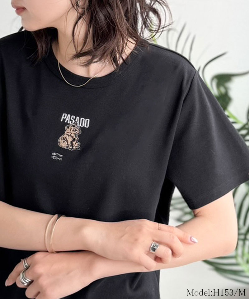 【 クラシカルエルフ classical elf 】 tシャツ レディース 半袖 トップス 刺繍 コンパクト フライス | classicalelf | 10