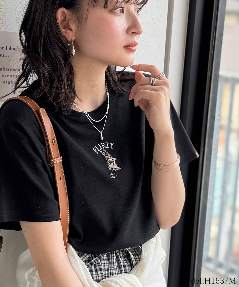 【 クラシカルエルフ classical elf 】 tシャツ レディース 半袖 トップス 刺繍 コンパクト フライス | classicalelf | 12