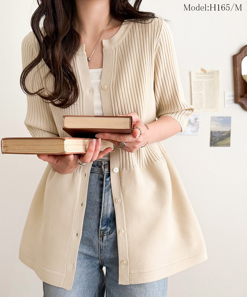 【 クラシカルエルフ classical elf 】 ニット レディース 半袖 トップス ペプラム 着痩せ 華やぎ | classicalelf | 02