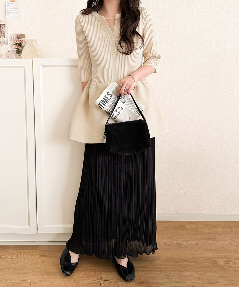 【 クラシカルエルフ classical elf 】 ニット レディース 半袖 トップス ペプラム 着痩せ 華やぎ | classicalelf | 05