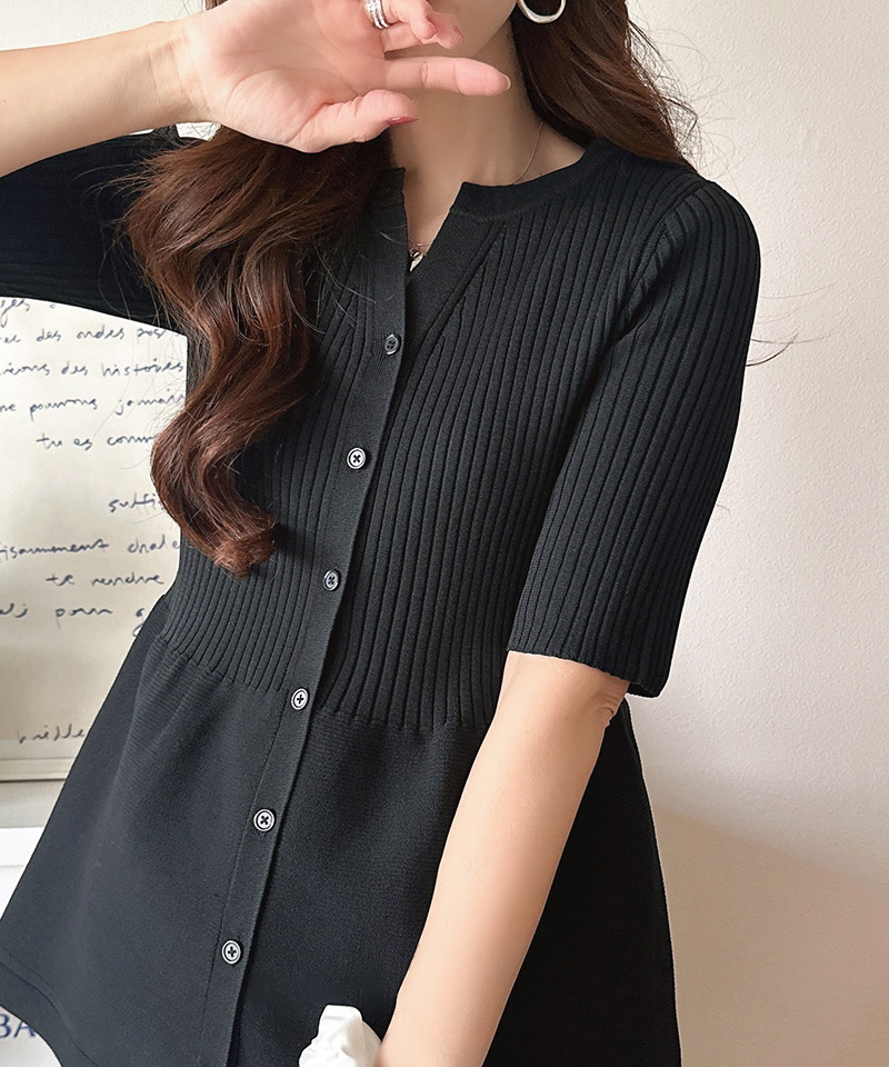 【 クラシカルエルフ classical elf 】 ニット レディース 半袖 トップス ペプラム 着痩せ 華やぎ | classicalelf | 08