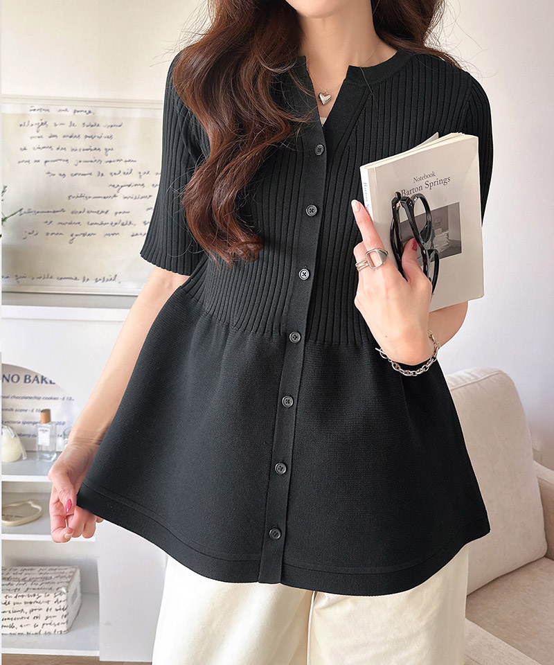 【 クラシカルエルフ classical elf 】 ニット レディース 半袖 トップス ペプラム 着痩せ 華やぎ | classicalelf | 10