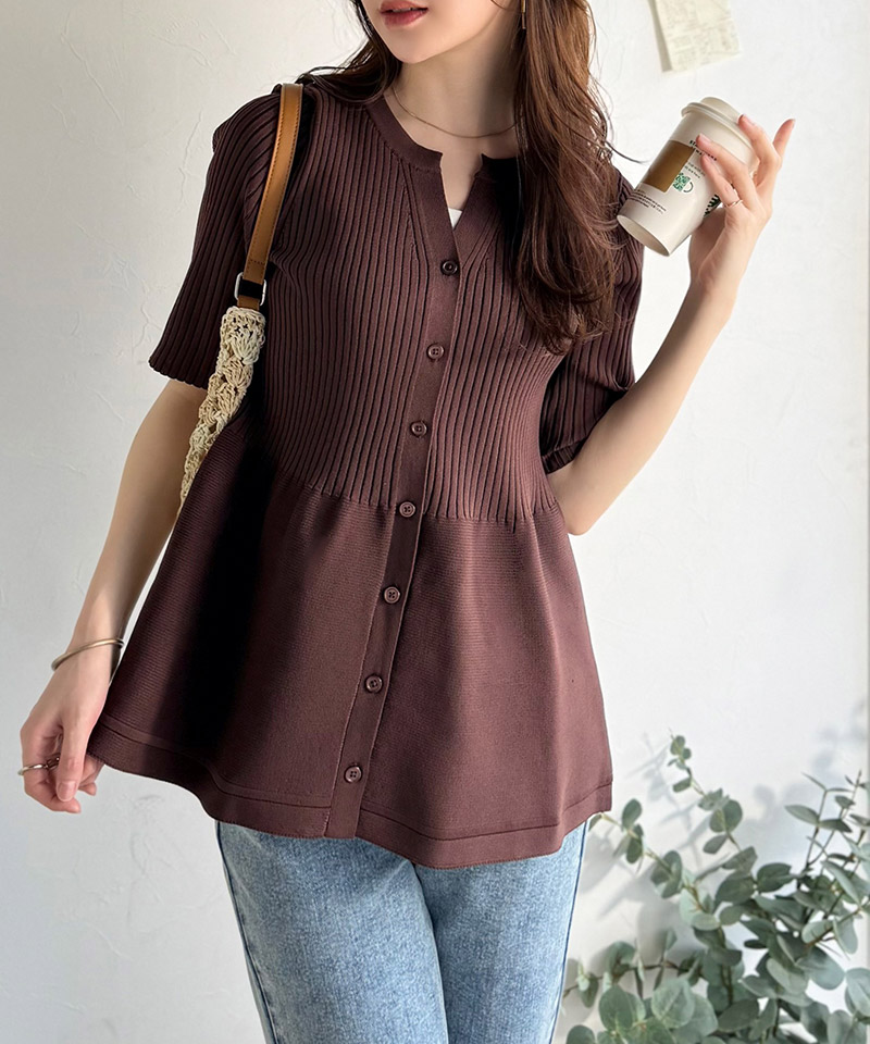 【 クラシカルエルフ classical elf 】 ニット レディース 半袖 トップス ペプラム 着痩せ 華やぎ | classicalelf | 13