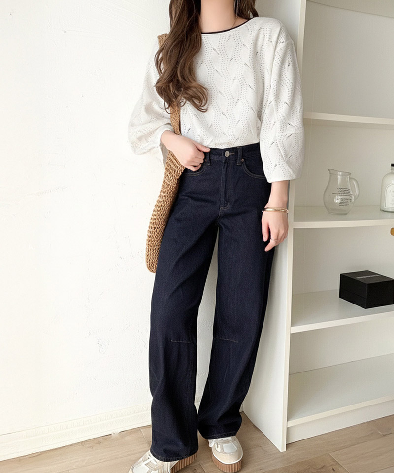 【 クラシカルエルフ classical elf 】 カットソー 七分袖 トップス レディース 配色 ジャガードトップス | classicalelf | 06