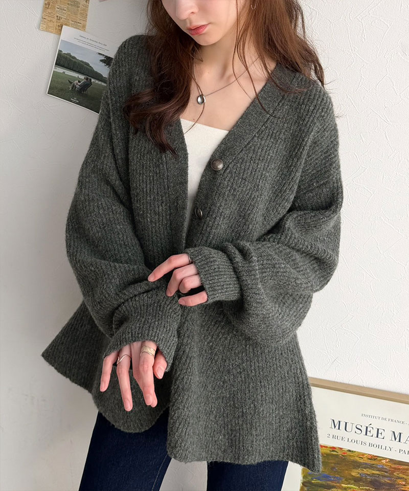 羽織るだけで大人フェミニン♪ペプラムニットカーディガン（長袖） Classical Elf クラシカルエルフ ce1050392 | classicalelf | 13