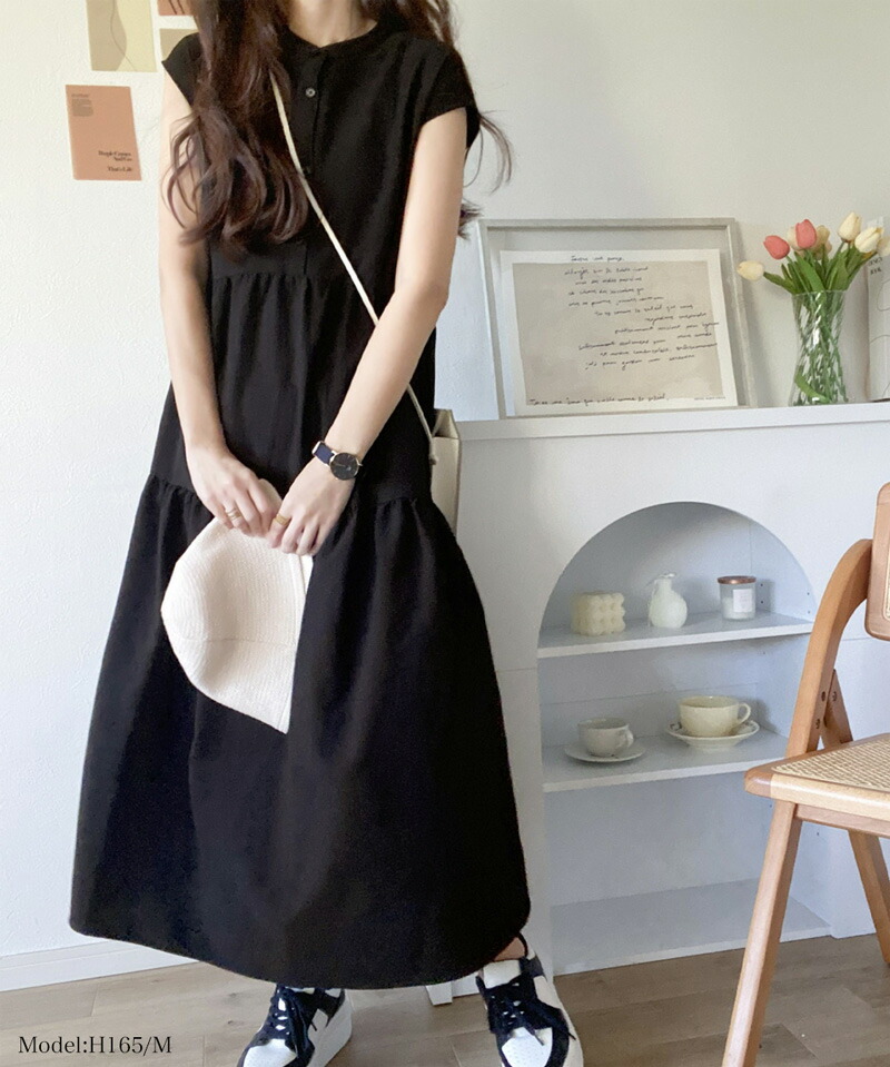 ワンピース レディース シャツワンピース バックリボン ティアード Aライン ストライプ | classicalelf | 10