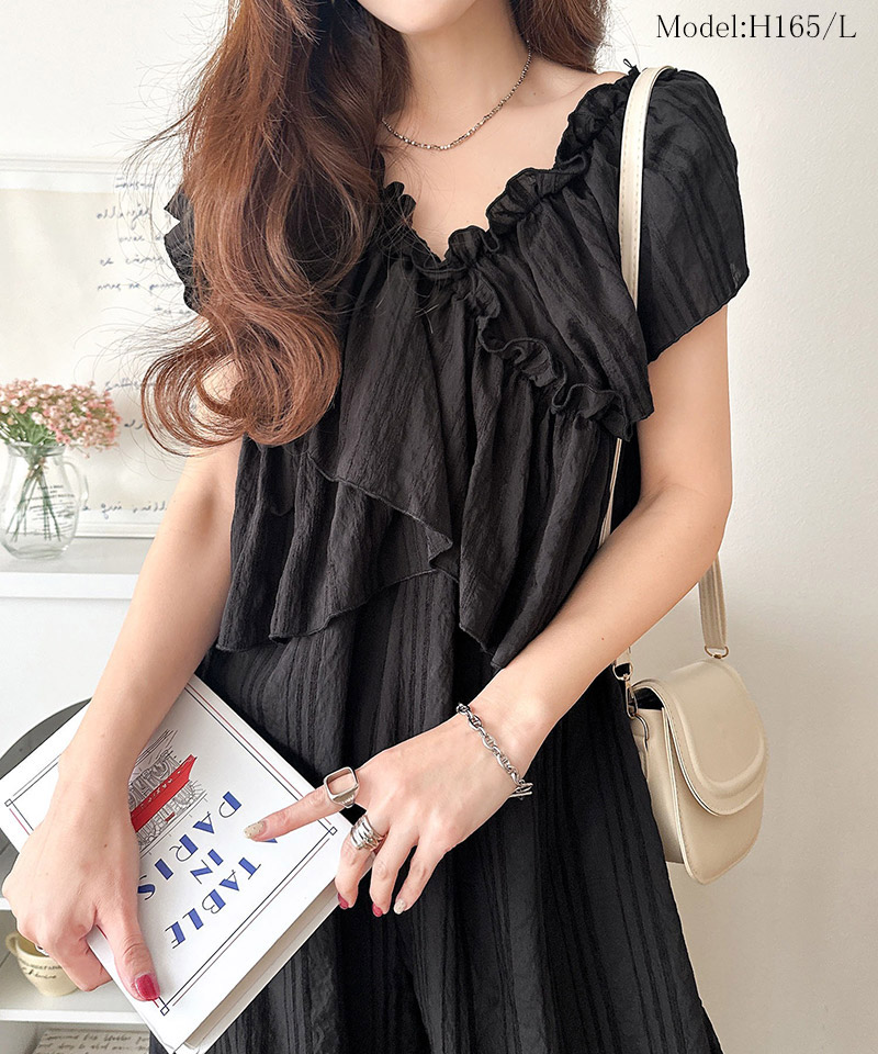 【 クラシカルエルフ classical elf 】 オールインワン レディース きれい め サロペット オーバーオール | classicalelf | 02