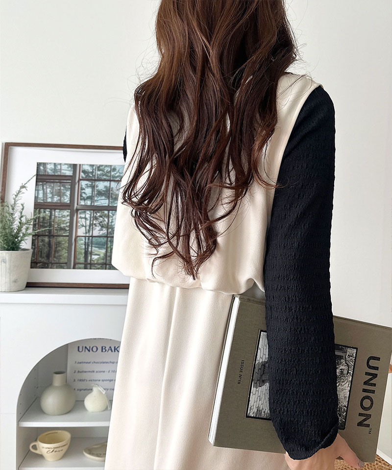 【 クラシカルエルフ classical elf 】 ワンピース 春 きれいめ レディース 落ち感 上品 カット ジョーゼット ワンピ ロング丈 レイヤードコーデ | classicalelf | 04