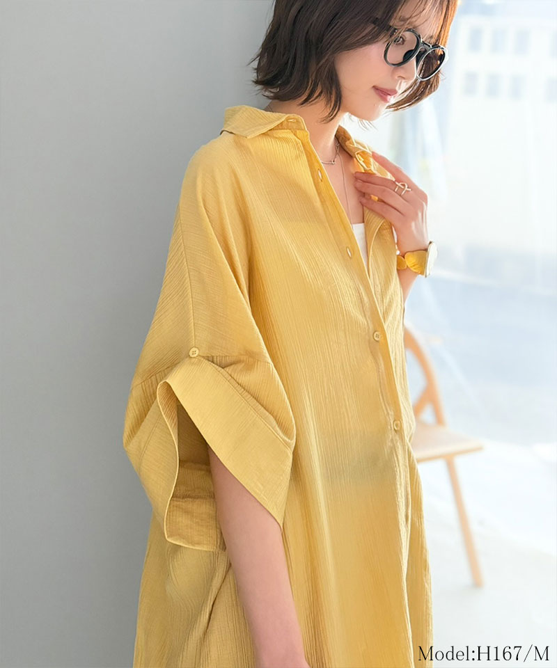 【 クラシカルエルフ classical elf 】 シャツ レディース おしゃれ トップス 軽やかな透け感 袖 2way | classicalelf | 12