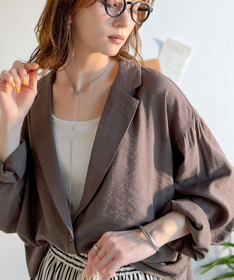 【 クラシカルエルフ classical elf 】開襟シャツ レディース シアートップス 羽織り レディース 長袖 シャツ ヴィンテージ ライク シアー 長袖 | classicalelf | 15