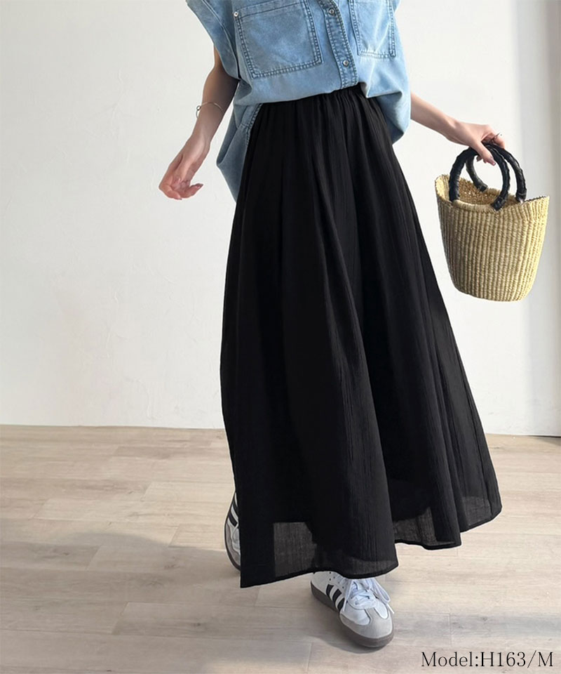 【 クラシカルエルフ classical elf 】イージーパンツ レディース ボトムス パンツ スカート見え さらり シアー ワッシャー スカンツ ガウチョ | classicalelf | 02