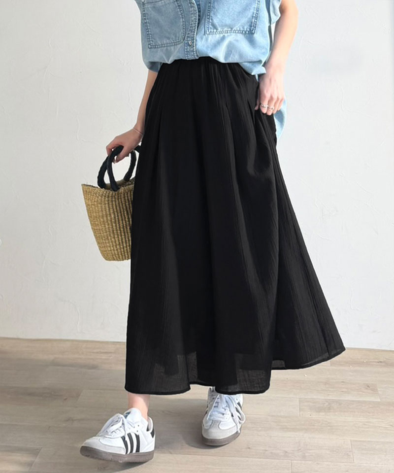 【 クラシカルエルフ classical elf 】イージーパンツ レディース ボトムス パンツ スカート見え さらり シアー ワッシャー スカンツ ガウチョ | classicalelf | 03