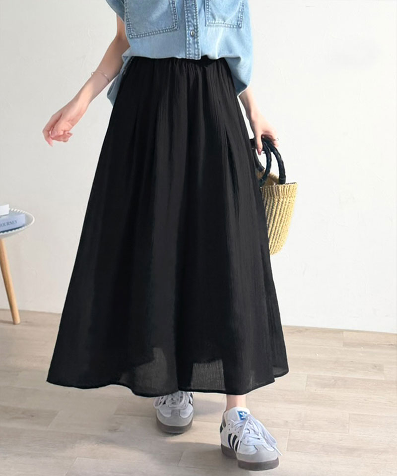 【 クラシカルエルフ classical elf 】イージーパンツ レディース ボトムス パンツ スカート見え さらり シアー ワッシャー スカンツ ガウチョ | classicalelf | 05