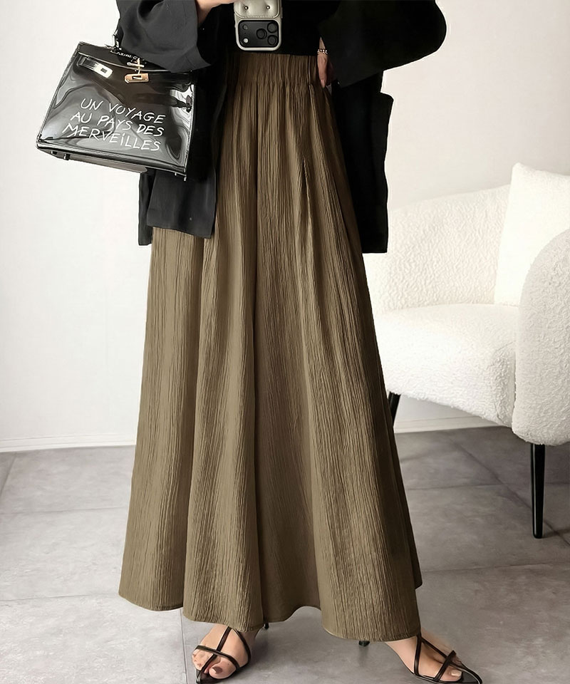 【 クラシカルエルフ classical elf 】イージーパンツ レディース ボトムス パンツ スカート見え さらり シアー ワッシャー スカンツ ガウチョ | classicalelf | 09