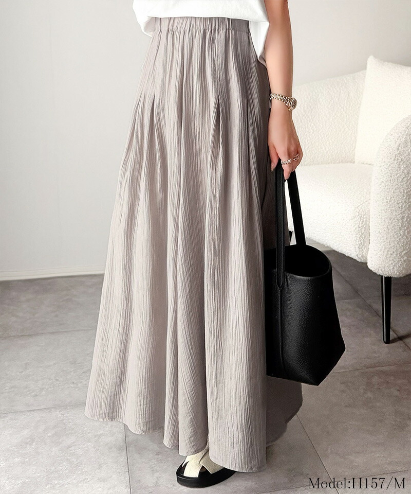 【 クラシカルエルフ classical elf 】イージーパンツ レディース ボトムス パンツ スカート見え さらり シアー ワッシャー スカンツ ガウチョ | classicalelf | 10