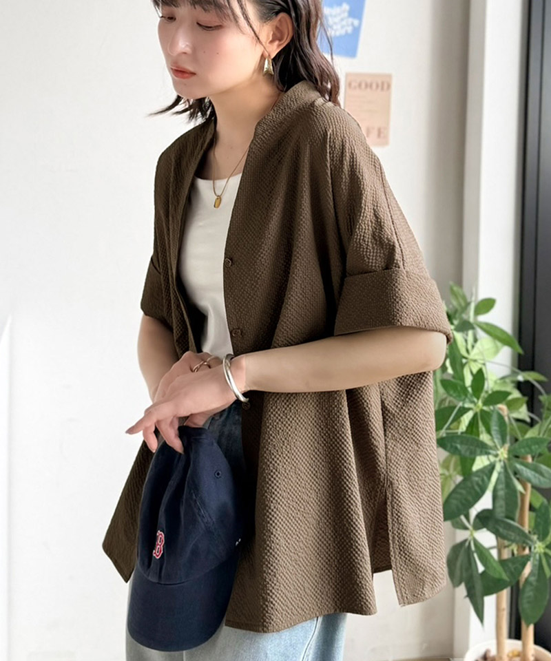 バンドカラースキッパーサッカーシャツ Classical Elf クラシカルエルフ ce1110178 | classicalelf | 11