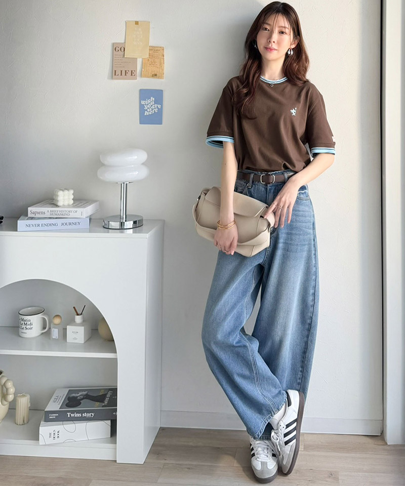 【 クラシカルエルフ classical elf 】tシャツ レディース 半袖 ロゴ トップス カットソー 鹿の子 胸刺繍 ルーズ ラウンドネック シンプル 刺繍ロゴ | classicalelf | 12