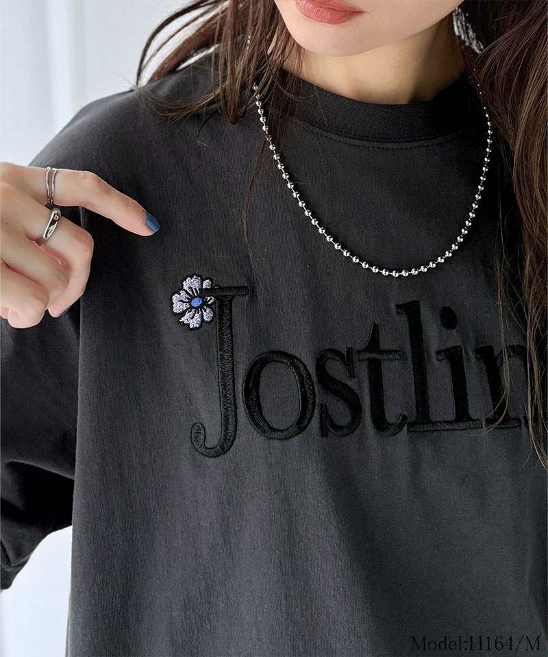 ナチュラルな中に、さりげない華。綿100％ロゴ×フラワー刺繍ビッグTシャツ（半袖） Classical Elf クラシカルエルフ ce1260485 | classicalelf | 06