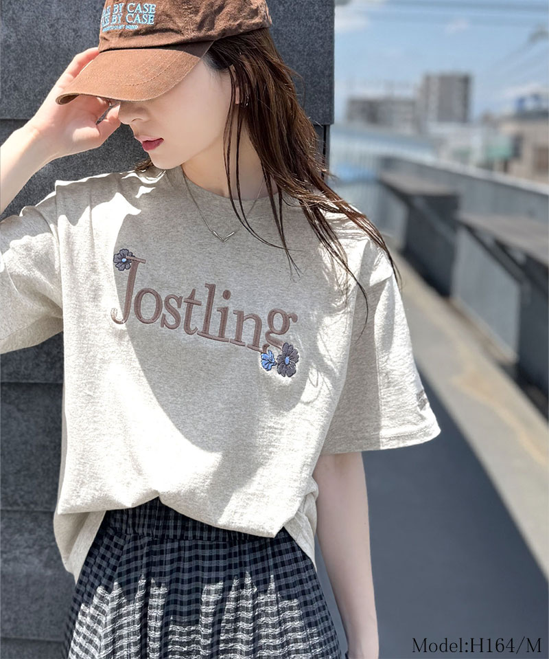 ナチュラルな中に、さりげない華。綿100％ロゴ×フラワー刺繍ビッグTシャツ（半袖） Classical Elf クラシカルエルフ ce1260485 | classicalelf | 09