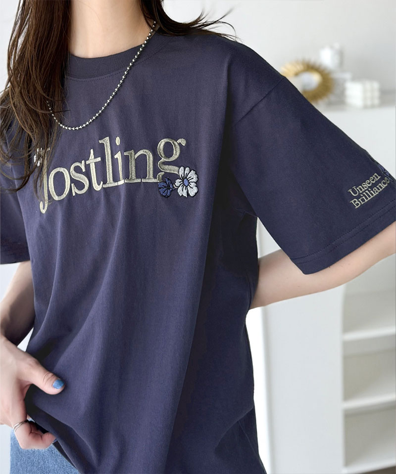 ナチュラルな中に、さりげない華。綿100％ロゴ×フラワー刺繍ビッグTシャツ（半袖） Classical Elf クラシカルエルフ ce1260485 | classicalelf | 16