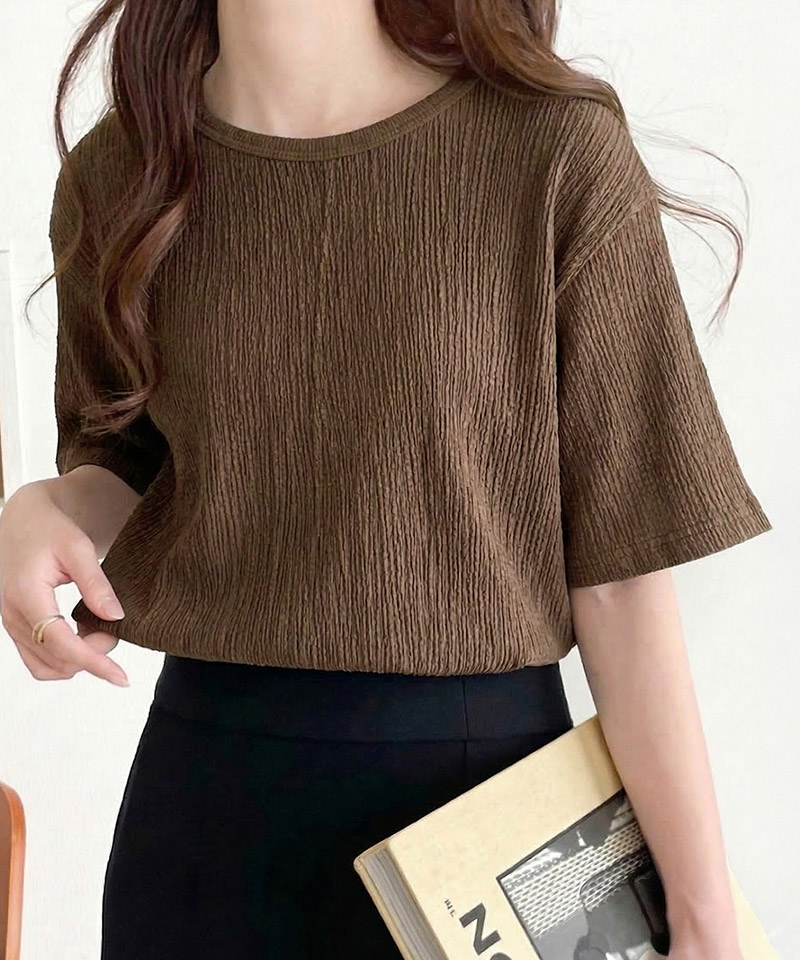 軽やか涼感、さらり抜け感。楊柳ベーシックTシャツ(半袖) Classical Elf クラシカルエルフ ce1260529 | classicalelf | 13