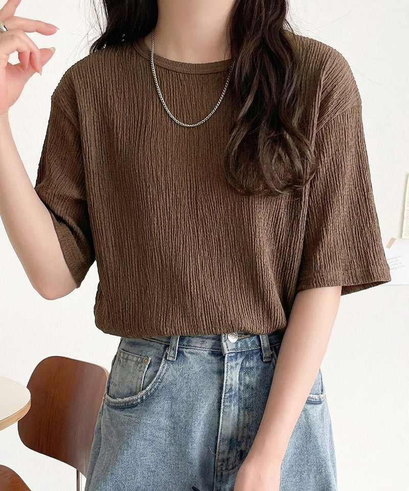 軽やか涼感、さらり抜け感。楊柳ベーシックTシャツ(半袖) Classical Elf クラシカルエルフ ce1260529 | classicalelf | 14