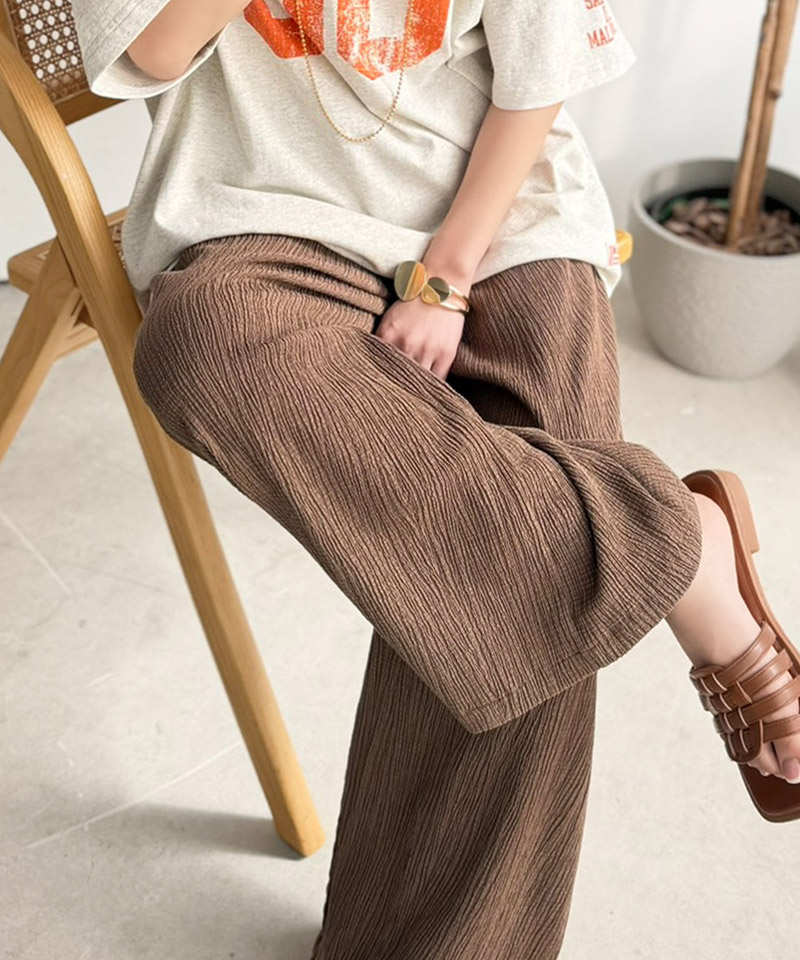 ウエストゴムで着やすく、夏に嬉しい肌触り。楊柳イージーカーブパンツ Classical Elf クラシカルエルフ ce1260532 | classicalelf | 09