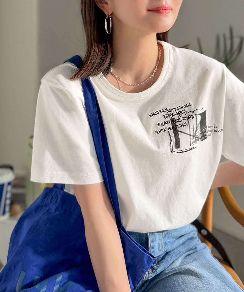 【 クラシカルエルフ classical elf 】 Tシャツ レディース 半袖 綿100％ カットソー オーガニックコットン | classicalelf | 04