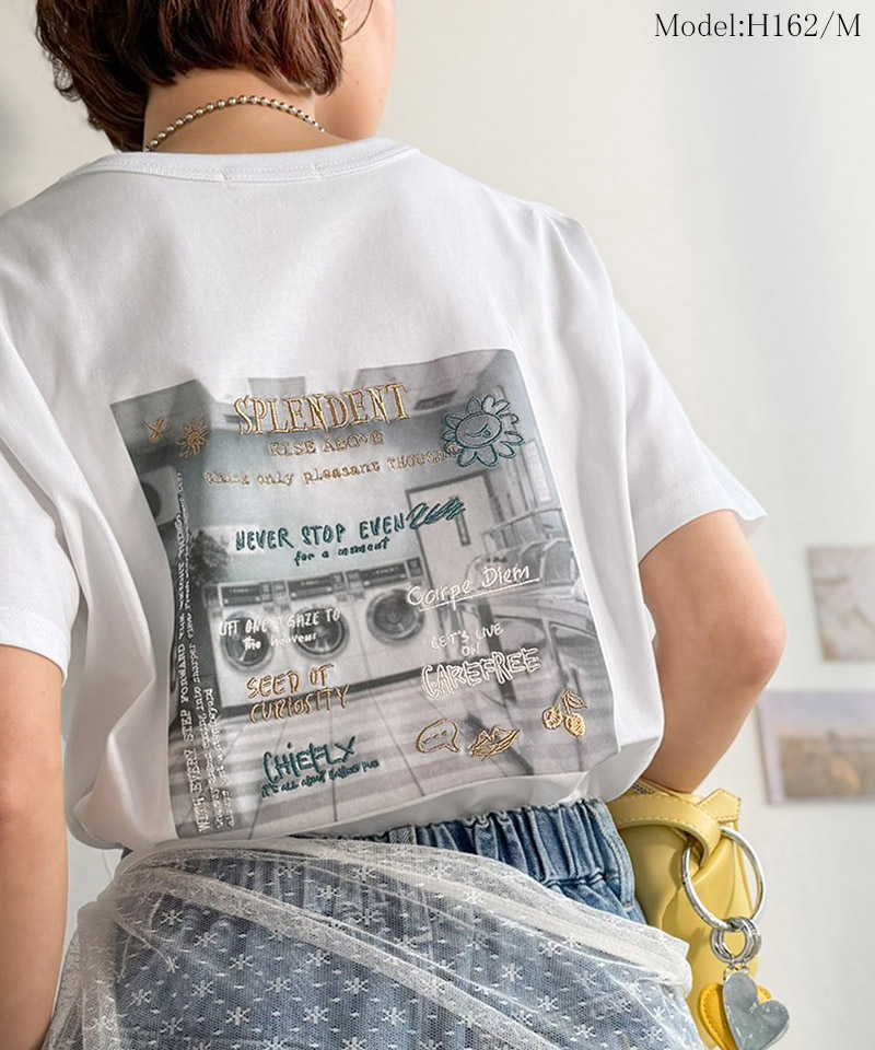 【接触冷感機能付き】コインランドリーバック刺繍Tシャツ Classical Elf クラシカルエルフ ce1260549 | classicalelf | 03