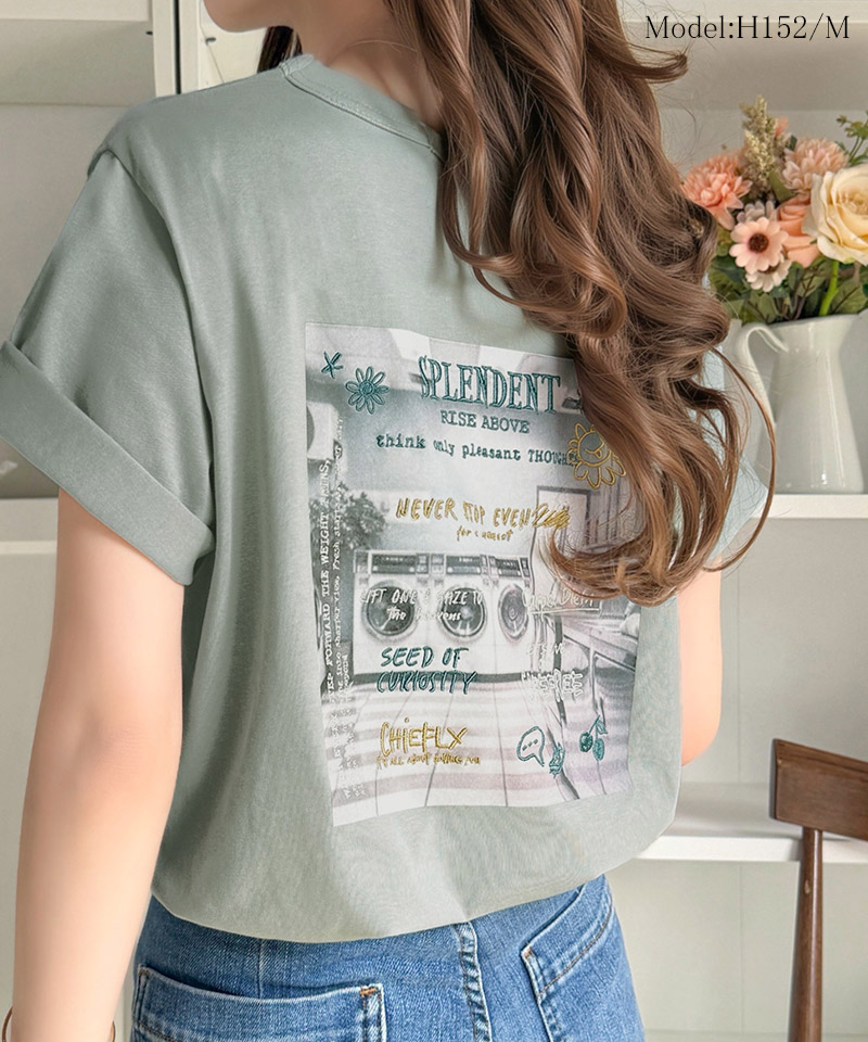 【接触冷感機能付き】コインランドリーバック刺繍Tシャツ Classical Elf クラシカルエルフ ce1260549 | classicalelf | 13
