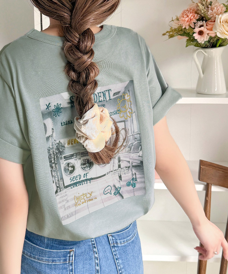 【接触冷感機能付き】コインランドリーバック刺繍Tシャツ Classical Elf クラシカルエルフ ce1260549 | classicalelf | 15