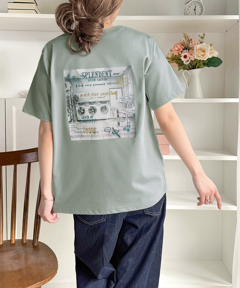 【接触冷感機能付き】コインランドリーバック刺繍Tシャツ Classical Elf クラシカルエルフ ce1260549 | classicalelf | 16