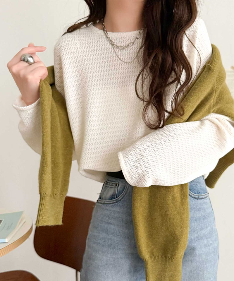 【 クラシカルエルフ classical elf 】トップス 春 レディース 長袖  Tシャツ レーシー ジャガード ドルマン プルオーバー 長袖 透け感 大きいサイズ | classicalelf | 03