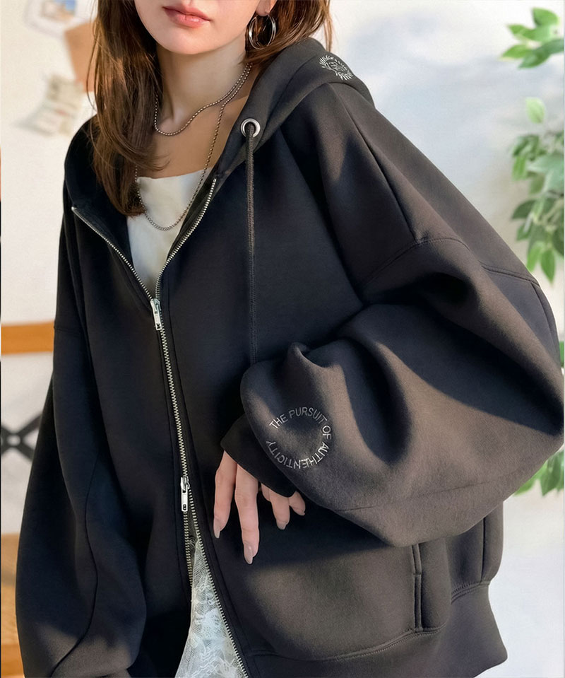 【 クラシカルエルフ classical elf 】 パーカー レディース おしゃれ トップス クロップド ワイド | classicalelf | 03