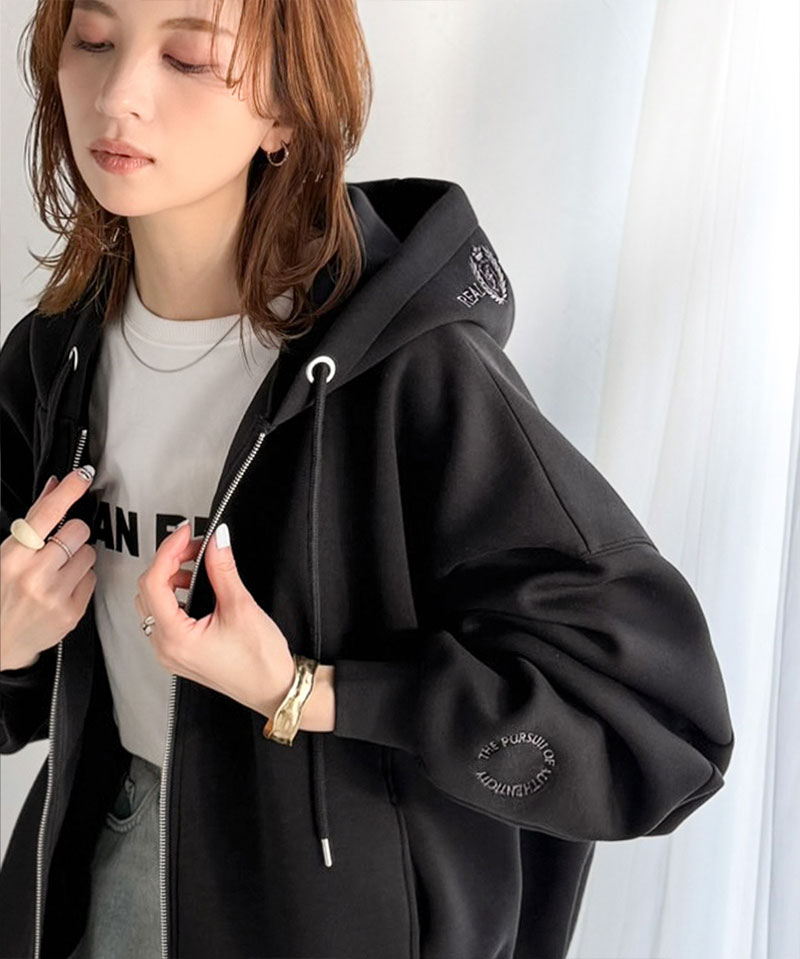 【 クラシカルエルフ classical elf 】 パーカー レディース おしゃれ トップス クロップド ワイド | classicalelf | 04