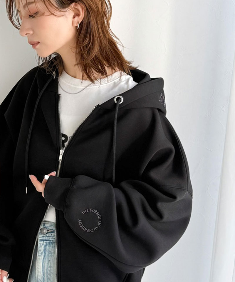 【 クラシカルエルフ classical elf 】 パーカー レディース おしゃれ トップス クロップド ワイド | classicalelf | 05