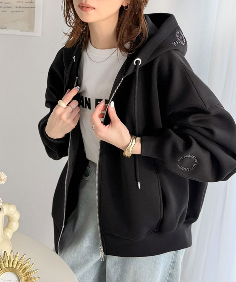 【 クラシカルエルフ classical elf 】 パーカー レディース おしゃれ トップス クロップド ワイド | classicalelf | 06