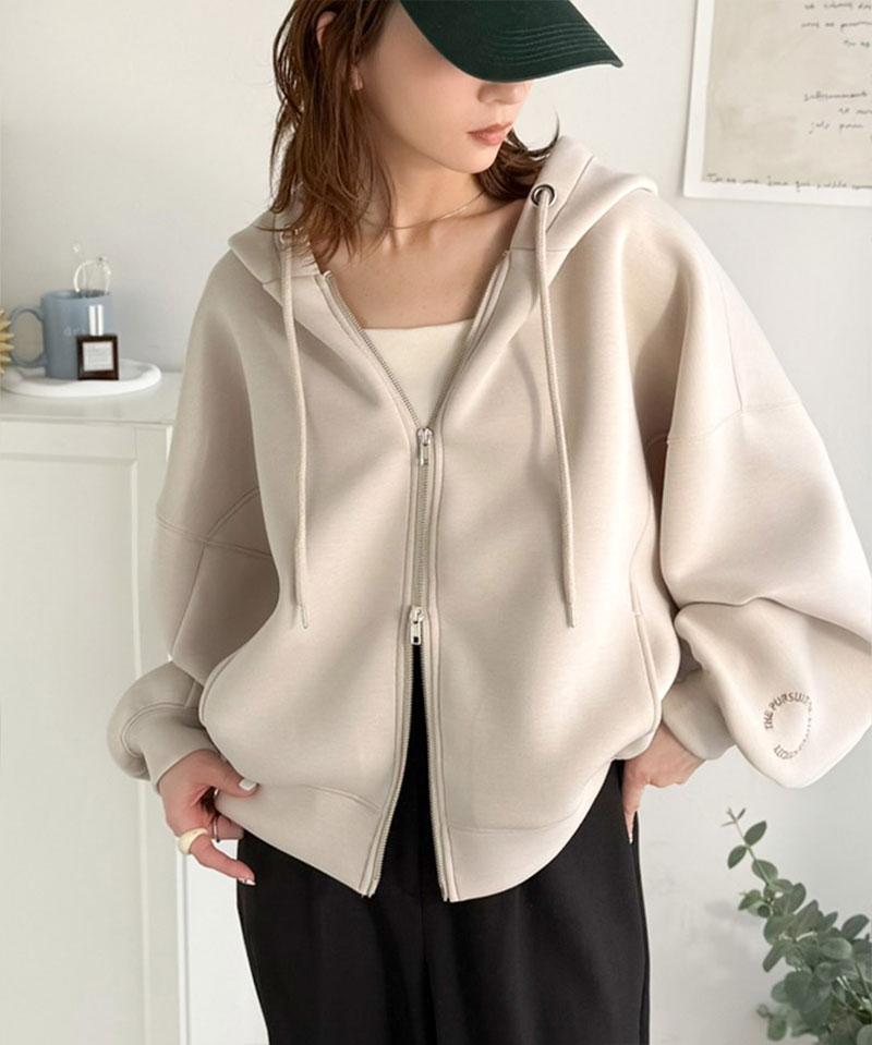 【 クラシカルエルフ classical elf 】 パーカー レディース おしゃれ トップス クロップド ワイド | classicalelf | 15