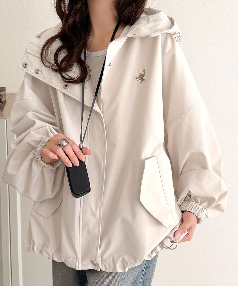 【 クラシカルエルフ classical elf 】 マウンテンパーカー レディース 春 アウター ボリュームスリーブ ショート丈 マウンパ ビッグシルエット | classicalelf | 03