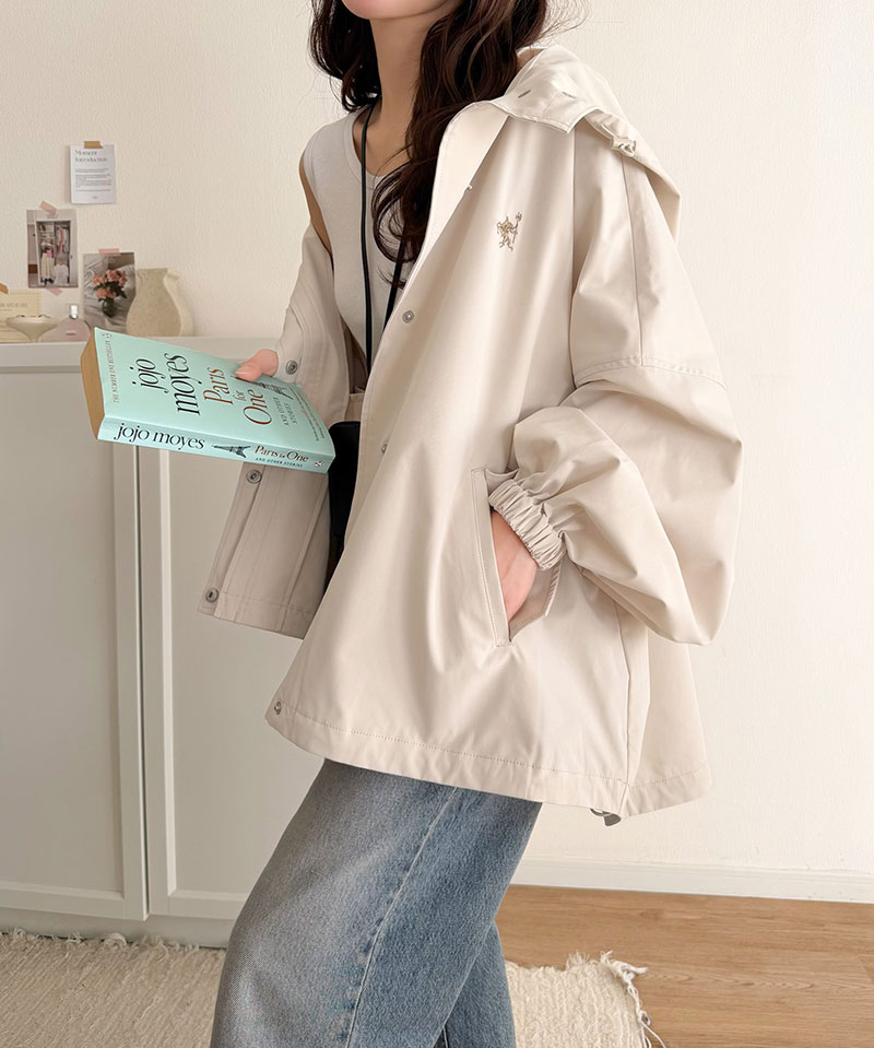 【 クラシカルエルフ classical elf 】 マウンテンパーカー レディース 春 アウター ボリュームスリーブ ショート丈 マウンパ ビッグシルエット | classicalelf | 04