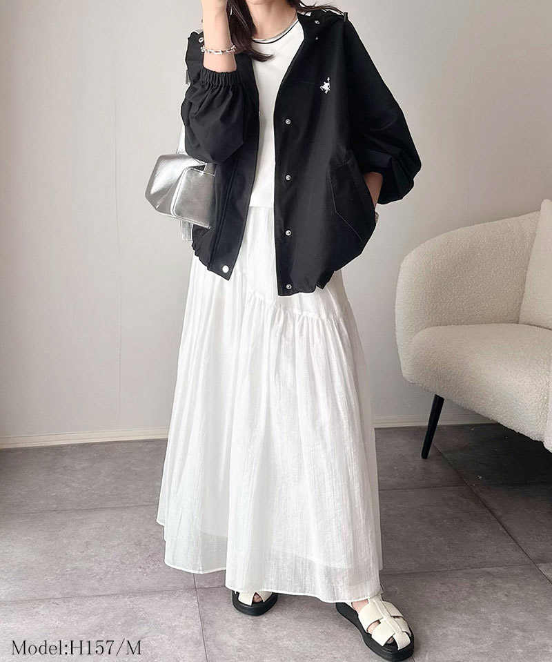 【 クラシカルエルフ classical elf 】 マウンテンパーカー レディース 春 アウター ボリュームスリーブ ショート丈 マウンパ ビッグシルエット | classicalelf | 06