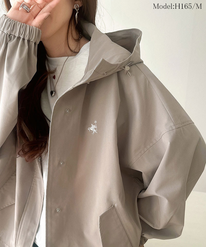 【 クラシカルエルフ classical elf 】 マウンテンパーカー レディース 春 アウター ボリュームスリーブ ショート丈 マウンパ ビッグシルエット | classicalelf | 09