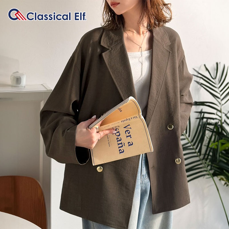 【 クラシカルエルフ classical elf 】 【 接触冷感 吸水速乾 UVカット 防シワ 】 アウター ジャケット | classicalelf