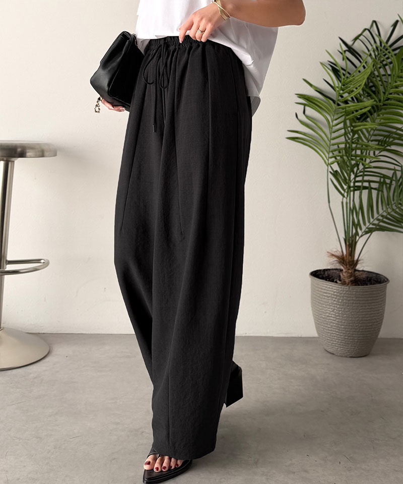 【 クラシカルエルフ classical elf 】 【吸水速乾・防シワ・UVカット機能付き】ボトムス パンツ レディースイージーギャザーパンツ 大きいサイズ | classicalelf | 03