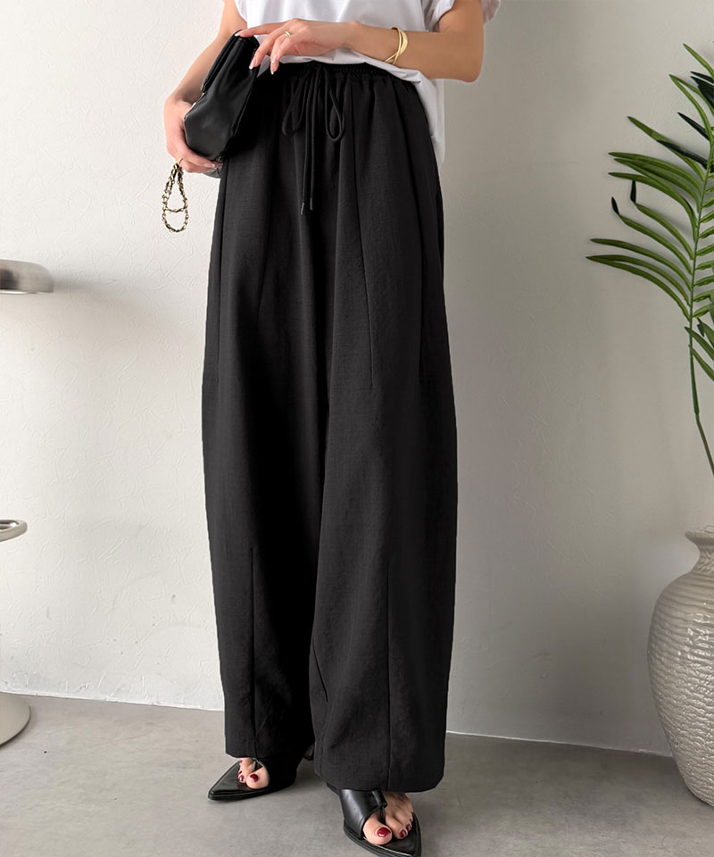 【 クラシカルエルフ classical elf 】 【吸水速乾・防シワ・UVカット機能付き】ボトムス パンツ レディースイージーギャザーパンツ 大きいサイズ | classicalelf | 06