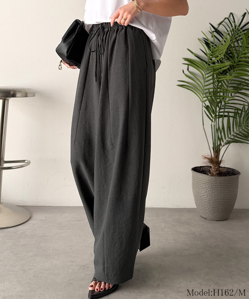 【 クラシカルエルフ classical elf 】 【吸水速乾・防シワ・UVカット機能付き】ボトムス パンツ レディースイージーギャザーパンツ 大きいサイズ | classicalelf | 07