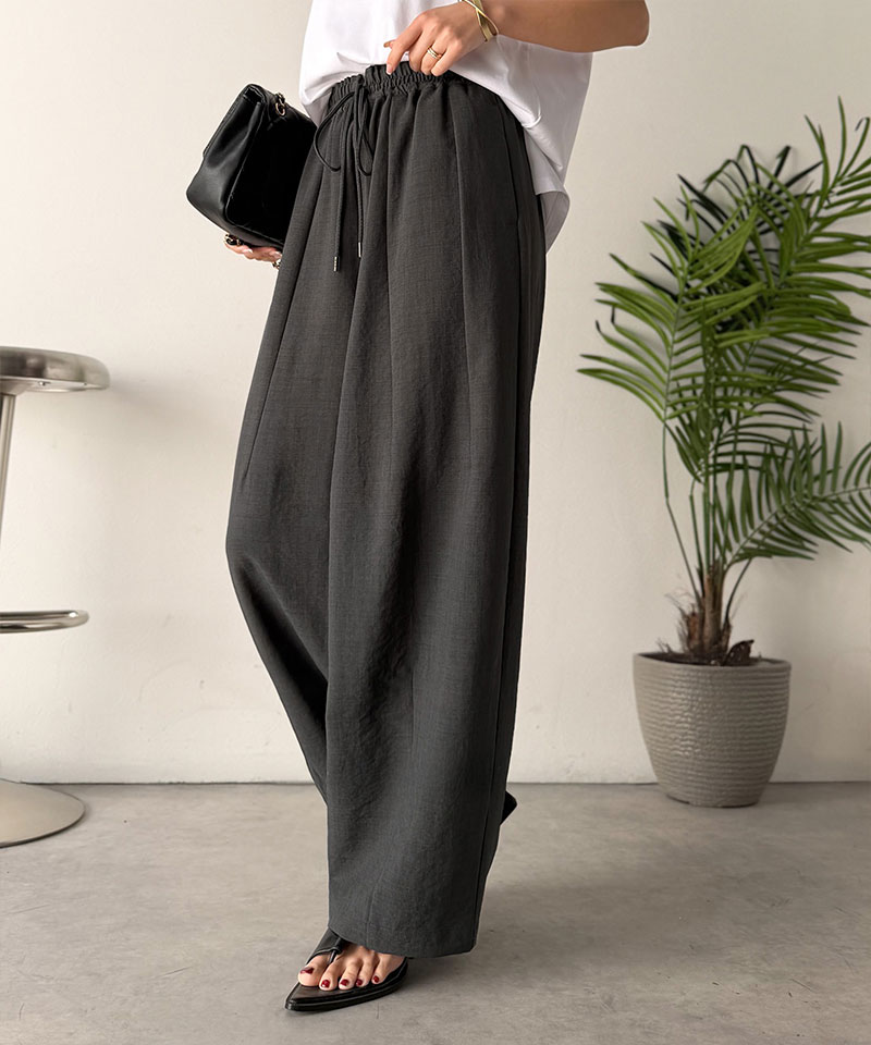 【 クラシカルエルフ classical elf 】 【吸水速乾・防シワ・UVカット機能付き】ボトムス パンツ レディースイージーギャザーパンツ 大きいサイズ | classicalelf | 10