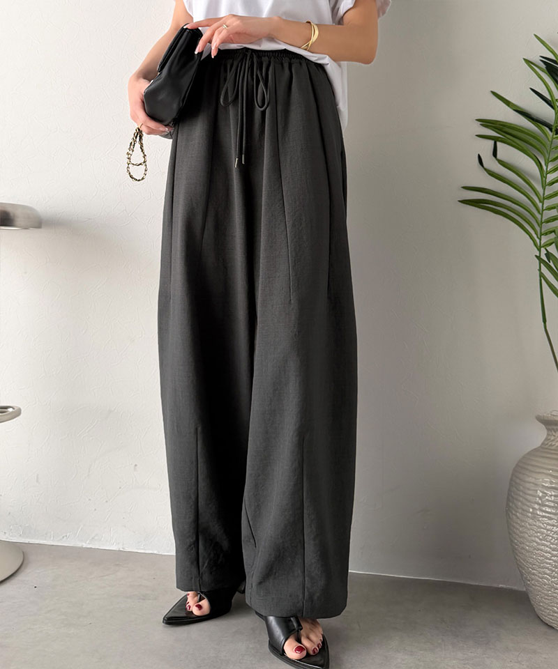 【 クラシカルエルフ classical elf 】 【吸水速乾・防シワ・UVカット機能付き】ボトムス パンツ レディースイージーギャザーパンツ 大きいサイズ | classicalelf | 11