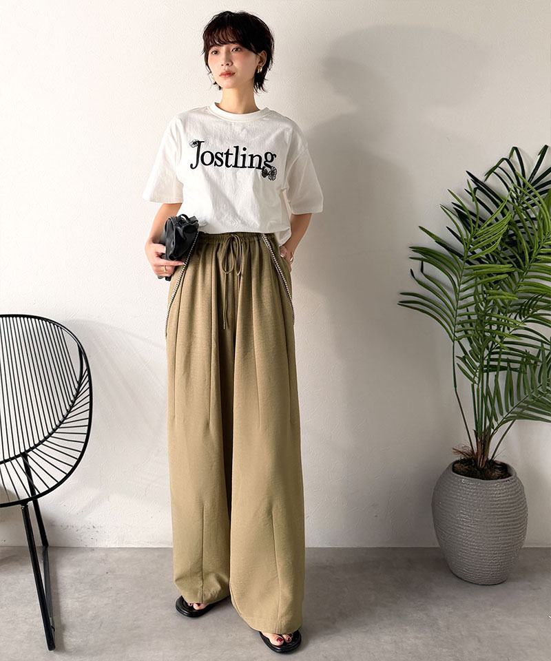 【 クラシカルエルフ classical elf 】 【吸水速乾・防シワ・UVカット機能付き】ボトムス パンツ レディースイージーギャザーパンツ 大きいサイズ | classicalelf | 13